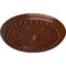 Ekena Millwork Foster Shell Ceiling Medallion (Canopies up to 9 5/8"), 15 3/4"OD x 2"P, Burnished Mahogany Crackle CM15FOBMC - alternate 2